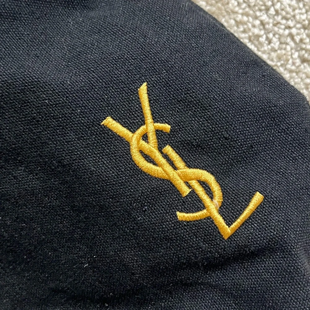Yves Saint Laurent (GWP) Black Fabric with Gold Embroidery - Picture 3 of 6